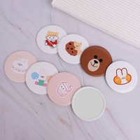 Espejo de maquillaje para niños de celebridades de Internet, espejo de maquillaje lindo de viento INS para estudiantes, espejo de maquillaje de mano pequeño portátil
