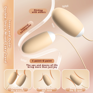 Vibrador Doble Tipo Bala para Parejas, Vibradores para Mujeres, Vibración Fuerte, Huevo del Amor de Doble Cabeza, Concepto <span class=keywords><strong>Boutique</strong></span> <span class=keywords><strong>Sex</strong></span> Shop - Product Image 3