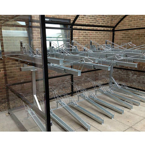 West Biking Support vertical à deux étages pour vélos Grand porte-vélos 4 supports Universal Pro Steel Bicyclettes Manufacturer - Product Image 5