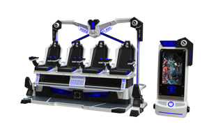 Simulateur de saut en parachute VR 9D HEROVR, machine de jeu d'arcade à 4 places en métal, parcs à thème, utilisation éducative, intérieur/extérieur, aéroport, école - Product Image 5