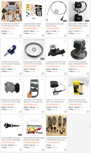 Sao Zebra máy xúc doosan Daewoo DH55 DH60 DH210 dh215 DH220 dh225 DH300-7 Cab Kính Khóa cửa sổ khóa - Product Image 6