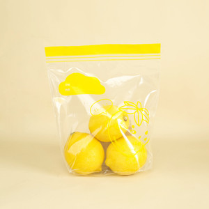 Transparent PE Zipper Storage <b>Bags</b> Double Seal BPA Free Recycled Materials for Food Freezer Exhibition Use - Product Image 2