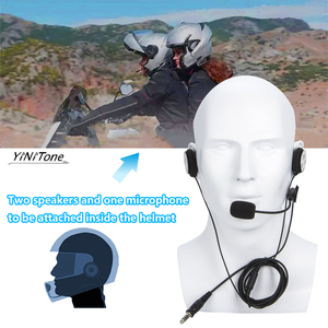 Casque radio noir à double haut-parleur, son amélioré, prise 7,1 mm pour radio bidirectionnelle Baofeng UV5R UV5RA - Product Image 6