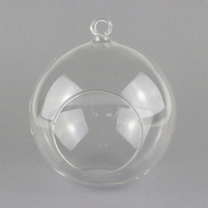 Vase en <span class=keywords><strong>verre</strong></span> suspendu <span class=keywords><strong>de</strong></span> 8 cm avec grand trou d'accès pour plantes <span class=keywords><strong>de</strong></span> mousse et bryophytes – Vente en gros - Product Image 3