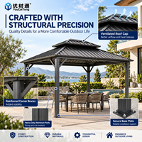 Pergola en aluminium minimaliste, résistante à la corrosion, avec ombrage optimal, pour villas, balcons, cours et projets de loisirs extérieurs – Approvisionnement en gros