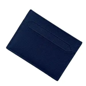 Персонализированная натуральная кожа saffiano id Кредитный деловой мужской женский кошелек с держателем для карт