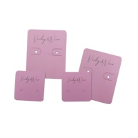 Cartes d'emballage à impression de logo de marque personnalisée pour boucles d'oreilles de luxe finition mate présentoir de porte-cartes de bijoux