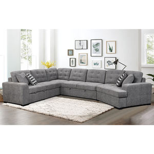 Chenille besar populer Modular berbentuk L 2s + sudut + 2s + Set sofa dengan bagian berbentuk khusus - Product Image 2