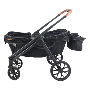 Gấp 2 chỗ ngồi xe đẩy Wagon với bánh xe lớn dễ dàng gấp bé trẻ em Wagon xe đẩy với ăn tấm cho trẻ em - Product Image 3