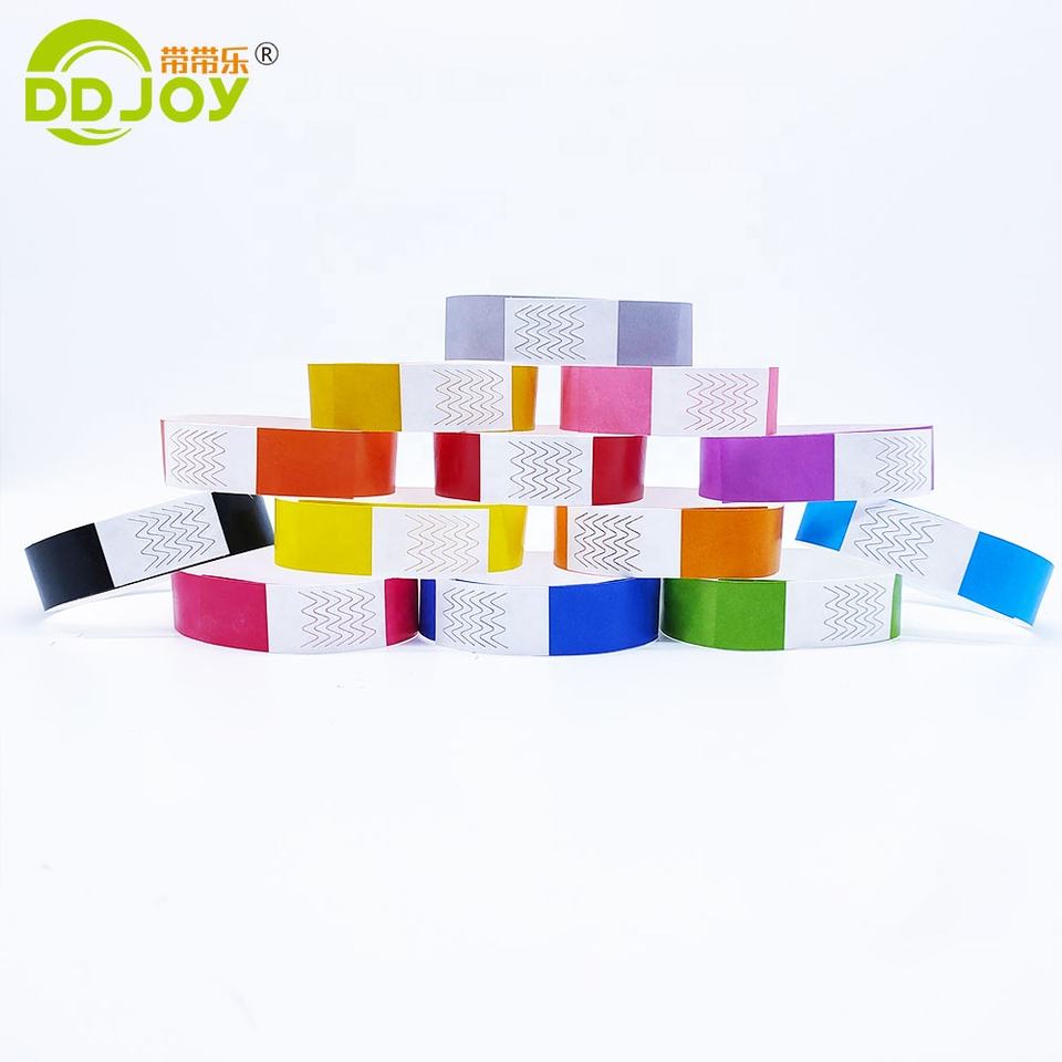 Waterproof Disposable Tyvek Wristbands Nautical Style Screen Printed Custom Logo Events Festivals Promotional Novelty Gifts 3