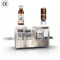 Machine de remplissage automatique de liquides visqueux à 8 buses YB-J8B pour sauce au chocolat, miel, confiture, remplisseur à piston, usine chinoise