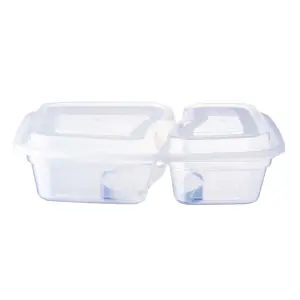 Yüksek kaliteli tek kullanımlık plastik Bento öğle yemeği kutuları