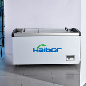 Réfrigérateur de supermarché de congélateur d'île de coffre profond de porte en verre commerciale pour montrer la crème glacée dans l'application de cuisine - Product Image 1