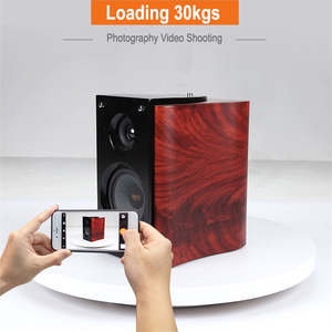 Plateau tournant électrique de 42 cm en plastique avec télécommande, rotation à 360 degrés, support d'affichage photographique, rechargeable par USB, pour photomaton - Product Image 1