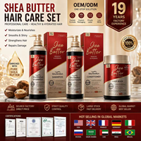 Crème de beurre de karité, shampooing, après-shampoing, masque capillaire, hydratant, nourrissant, réparateur, sans sulfate, traitement 2 en 1 pour cheveux secs et abîmés