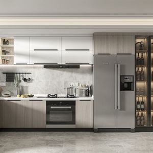 Meubles de cuisine complets SANTOPOVA, armoires de base pour évier de cuisine modernes avec panneau mélaminé - Product Image 2