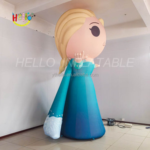 Personaggio dei cartoni animati gonfiabile su misura di ghiaccio e neve principessa gonfiabile con luce a Led - Product Image 3