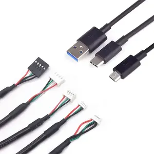 حبر موجي مخصص USB إلى كابل JST مع موصل 4P 5PJST USB من النوع C/micro usb إلى كابل JST