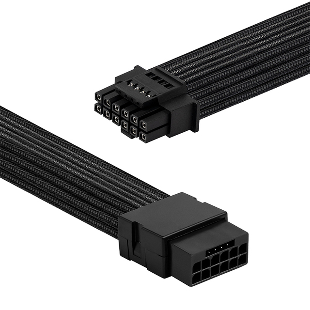 Asiahorse GPU Power Sleeved Cable Extension 16pin(12+4) 12VHPWR PCIe 5.0 Connector Male to Female for RTX 3090Ti 4080 4090