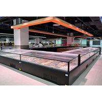 Vitrine Réfrigérée Commerciale à Température Unique pour Viande, avec Contrôle Numérique Automatique de la Température