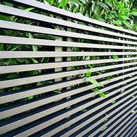 Clôture de sécurité en aluminium soudé au design moderne avec revêtement en poudre pour usage résidentiel