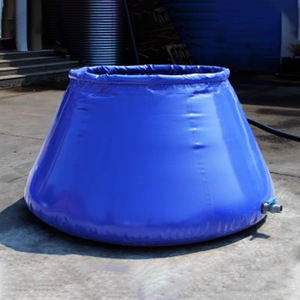 Réservoirs de stockage d'eau pliants portables en PVC Solution de stockage extérieure d'urgence mobile Fourniture transfrontalière pour le stockage d'eau de table - Product Image 2