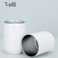 Topjlh Factory Direct Blank 12oz RVS Rechte Tumbler, Groothandel Bulk voor Hittetransferdruk
