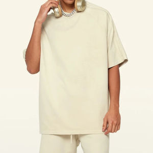 Camiseta Vintage Personalizada Extra Grande, Lisa, de Algodón 100% de 250 GSM, Lavada con Ácido, Cuello Redondo, Manga Corta para Hombre - Product Image 1