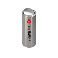 Lignes lisses garanties de qualité et poubelle ronde durable de conception fonctionnelle pour le recyclage