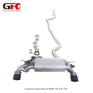 GFC Sistema di Scarico Catback con Valvola e Silenziatore in Acciaio Inox 304 per <span class=keywords><strong>BMW</strong></span> 120i 125i 2.0T <span class=keywords><strong>F20</strong></span> <span class=keywords><strong>B48</strong></span> 2015-2019 - Product Image 1