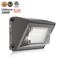 Prix usine haute lumen 130lm/w ip65 étanche angle de faisceau de 90 degrés mural led wall pack light