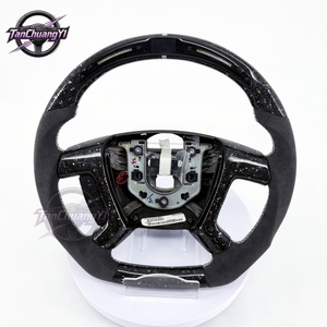 Volant de voiture personnalisé avec LED en fibre de carbone forgée pour 5.3 Flex-Fuel AWD Année 2007 - Product Image 1