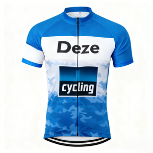 Jersey de Ciclismo Personalizado de Manga Corta, Sublimado, Transpirable y de Secado Rápido, Unisex, para Equipos, Carretera y Eventos al Aire Libre - Product Image 1