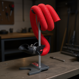 Soporte de manguera flexible rojo con brazo ajustable para herramientas neumáticas - Product Image 3