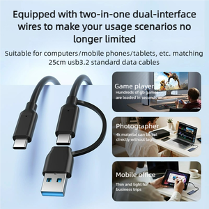 ACASIS Tipo C USB 3.<span class=keywords><strong>2</strong></span> Gen <span class=keywords><strong>2</strong></span> 10Gbps Externo Portátil de Alumínio M.<span class=keywords><strong>2</strong></span> NVMe 2230 2242 2260 2280 SSD Enclosure - Product Image 6