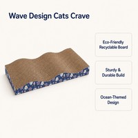 Grattoir pour chat en carton ondulé de grande taille, lit de repos pour chats d'intérieur, stock disponible, vente en gros