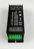 Vente chaude 1 canal LED DMX 512 DÉCODEUR universel décodeur fort, led contrôleur dmx 12V-24V /300W,CE