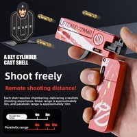 Merlocool Card of Life II, Pistola de Juguete Plegable de Aleación, Modelo de Pistola de Bolsillo Metálica para Niños, Juego de Disparos al Aire Libre, Regalo
