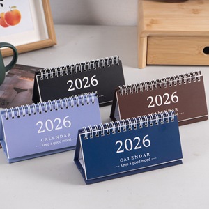 คอยล์ตั้งโต๊ะพร้อมส่ง2025.7-2026.12ภาษาอังกฤษปฏิทินตั้งโต๊ะของขวัญส่งเสริมการขายที่กำหนดเอง - Product Image 3