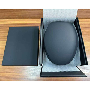 <b>Black</b> Square Leather Watch <b>Gift</b> <b>Box</b> with Shock Resistant Velvet Lining Shopping Bag & Card Label for Storage Travel - Product Image 4