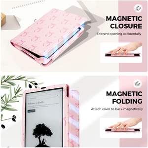 Étui en cuir pour adolescents Design personnalisable à la mode pour Kindle 11th Gen 2022 6 "housse de protection légère veille automatique - Product Image 6