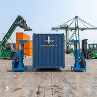Système innovant de levage de conteneurs pour le déchargement de marchandises spécialisées et la gestion logistique de entrepôts de marchandises en vrac