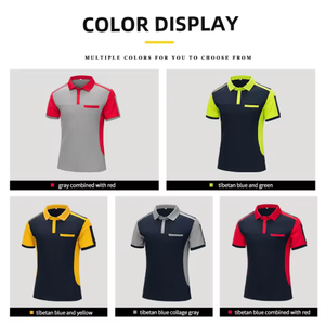 Factory-Customized Hot-Selling <strong>Work</strong> Polo Shirts, Shorts, <strong>Work</strong> <strong>Clothes</strong> - Summer Breathable and Durable Workwear - Product Image 2
