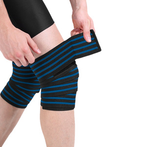 New Arrival Unisex Adjustable Elastic Gym Training Wrap Customized OEM <b>Knee</b> <b>Support</b> with Adjustable Weight Lifting <b>Knee</b> Wraps - Product Image 5
