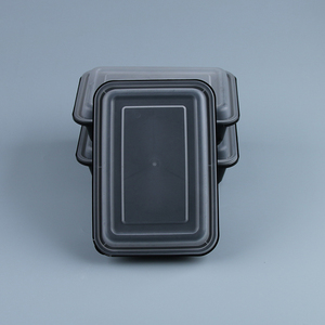 Nhựa dùng một lần thực phẩm container Set rò rỉ bằng chứng Nắp sinh thái vật liệu gia đình dã ngoại Takeaway sử dụng nhiều kích cỡ Combo tùy chỉnh - Product Image 2