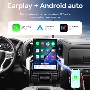 Foforfor Pantalla Vertical 4K de 16.2 Pulgadas para <span class=keywords><strong>Chevrolet</strong></span> Silverado 2019-2023, Radio Estéreo para Auto con Android 15, Carplay, GPS, DSP, 4G, WiFi, OEM - Product Image 3
