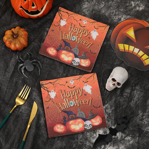 Halloween tissues, food-grade household <b>paper</b>, Halloween party napkins, hotel disposable napkins - Product Image 2