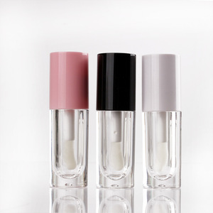 Tubo de Brillo Labial de Plástico ABS de 6 ml, Marca Privada OEM MLM, Envase para Aceite Labial con Aplicador de Brocha Suave, Envase Cosmético - Product Image 1