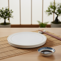 Assiette plate ronde en mélamine épaisse de 8,3 pouces pour service alimentaire, vente en gros d'usine