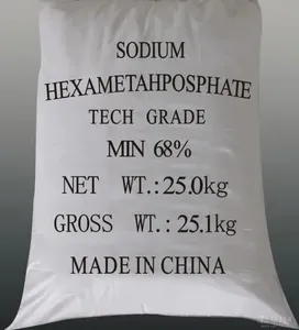 Aditivo alimentar CAS 10124-56-8 NaPO3 Hexametaphosphate de Sódio SHMP em pó 68% 65% 60%